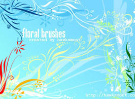 Floral1-brushes-by-hawksmont