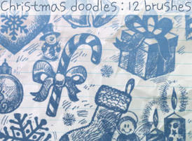 Christmas-brush-doodles