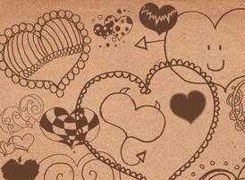 Hearts Photoshop Brushes