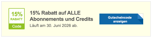 20 % Rabatt auf alle Abonnements und Credit-Pakete – Shutterstock Promo-Code