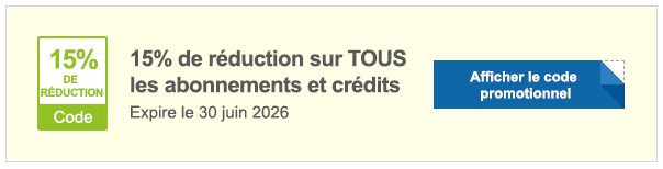 15 % de réduction sur tous les abonnements et packs de crédits - Code promotionnel Shutterstock