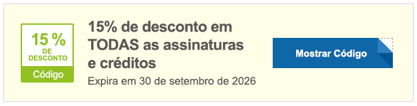 15% de desconto em todas as assinaturas e pacotes de crédito - Código promocional Shutterstock