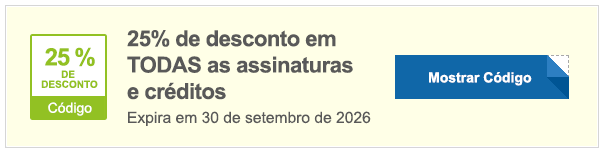 25% de desconto em todas as assinaturas e pacotes de crédito - Código promocional Shutterstock