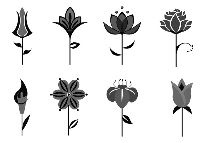 Abstract Flower Brushes Pack Abstract Flower Brushes Pack