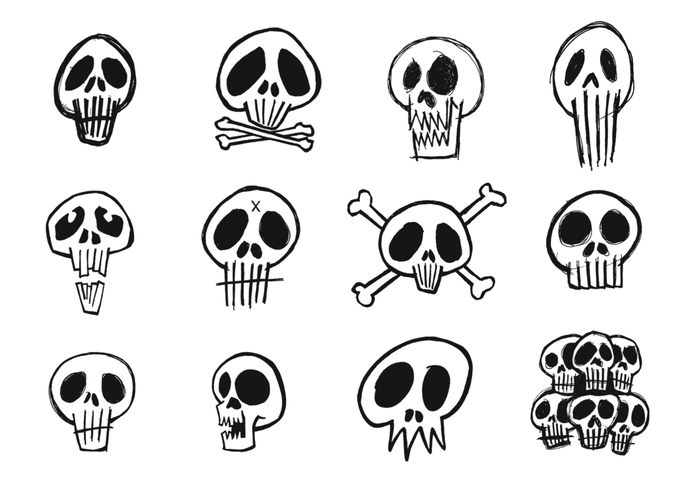 Sketchy Skull Brush Pack Sketchy Skull Brush Pack