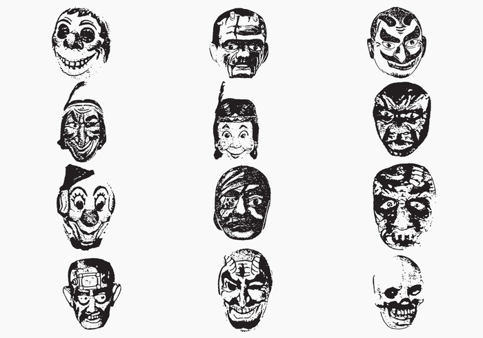 Weird Mask Brushes Pack One Weird Mask Brushes Pack One