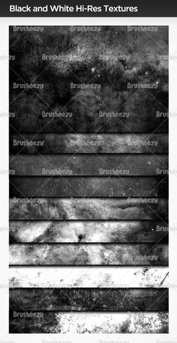 Black and White High Res Texture Brushes Black and White High Res Texture Brushes