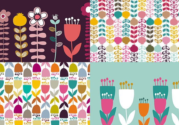 Daisy and Tulip Patterns & Wallpapers Daisy and Tulip Patterns & Wallpapers