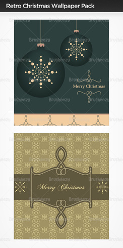 Retro Christmas Photoshop Wallpaper Pack Retro Christmas Photoshop Wallpaper Pack