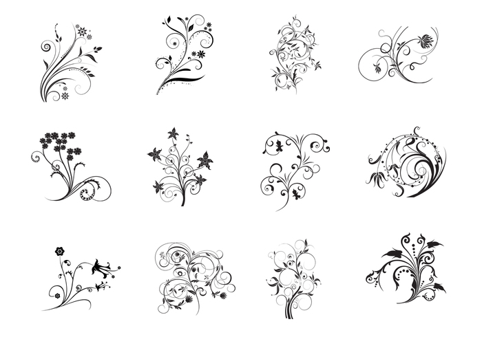 Floral Flourish Brushes Floral Flourish Brushes