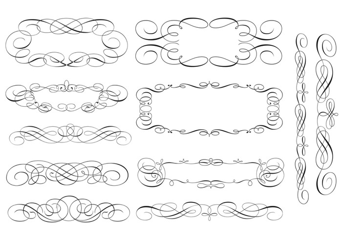 swirly page borders