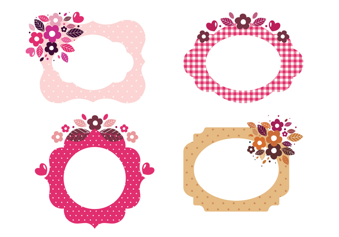 Floral Patterned Frame Brushes Floral Patterned Frame Brushes