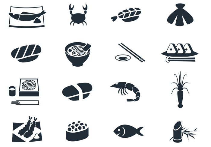 Seafood Icons Brush Pack Seafood Icons Brush Pack