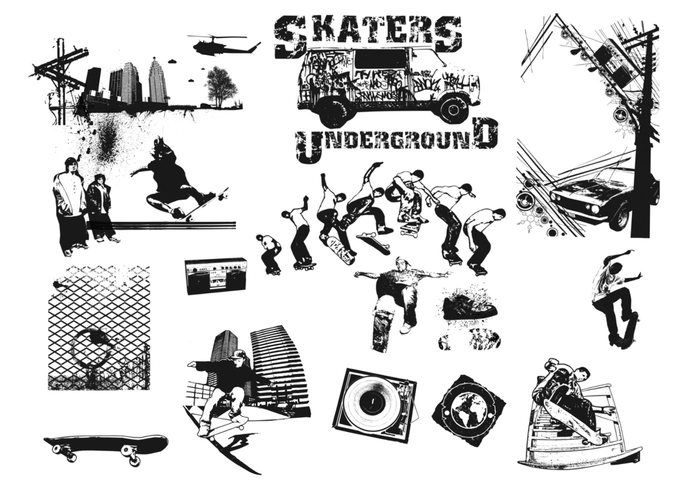 Skateboarders Brush Pack Skateboarders Brush Pack