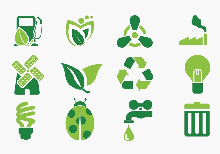 Green Eco Icono Pinceles Green Eco Icono Pinceles