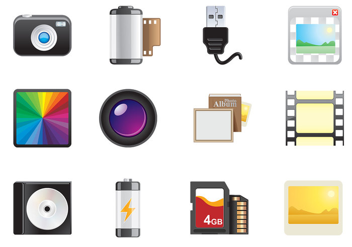 Iconos Foto cepillo conjunto Iconos Foto cepillo conjunto