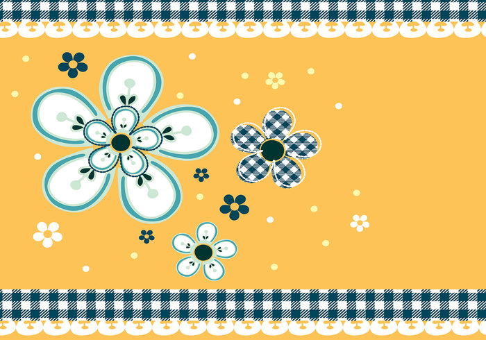 Gingham and Daisies Photoshop Wallpaper and Brush Pack Gingham and Daisies Photoshop Wallpaper and Brush Pack