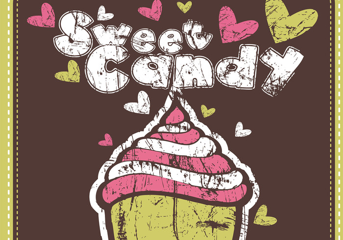 Grungy Sweet Candy Cupcake Wallpaper e Brush Pack Grungy Sweet Candy Cupcake Wallpaper e Brush Pack