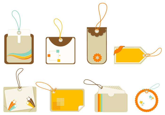 Retro Brush Tag and Label Pack Retro Brush Tag and Label Pack