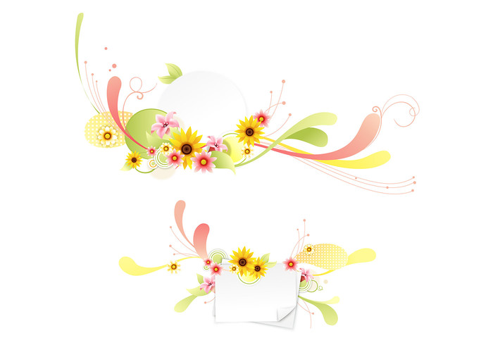 Swirly Flower Background Pack Swirly Flower Background Pack