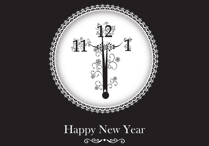 New Year Clock Wallpaper and Brush Pack New Year Clock Wallpaper and Brush Pack
