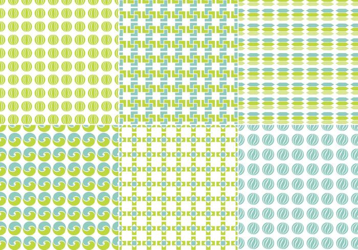 Blue and Green Seamless Pattern Pack Blue and Green Seamless Pattern Pack
