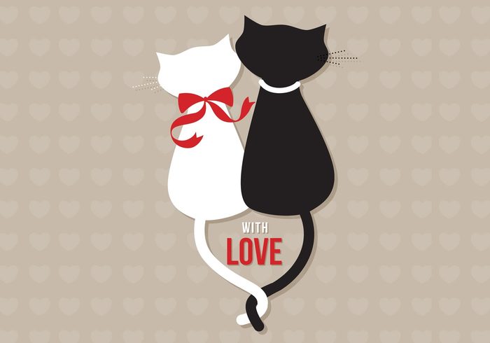 Cats in Love Wallpaper for Photoshop Cats in Love Wallpaper for Photoshop