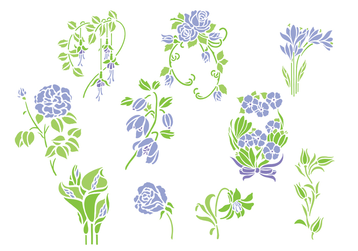 Violet Flowers Brushes Pack Violet Flowers Brushes Pack
