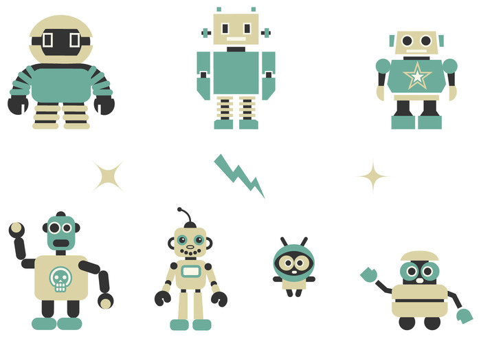 Quirky Robots Brushes Pack Quirky Robots Brushes Pack