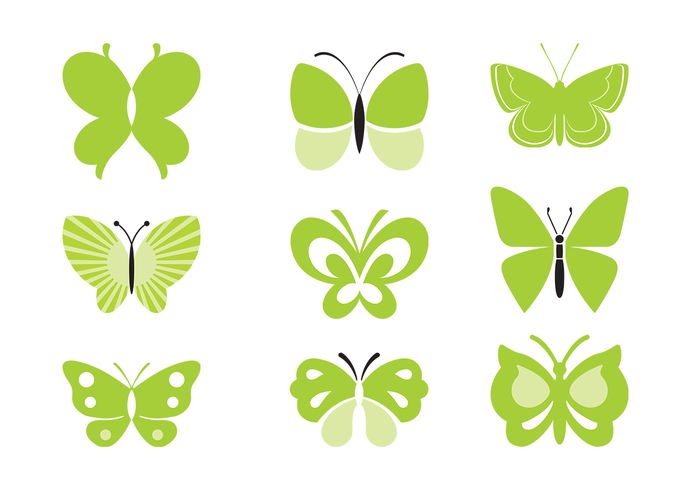 Green Butterfly Brushes Pack Green Butterfly Brushes Pack