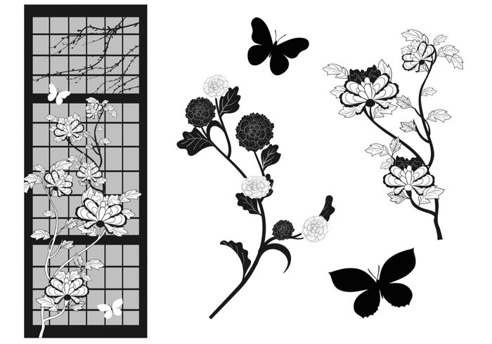 Asian Flower Brushes Pack Asian Flower Brushes Pack