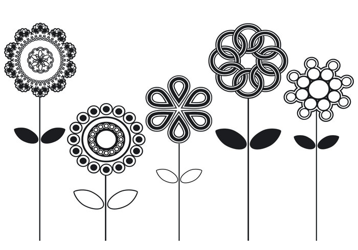 Abstract Flower Brushes Pack Abstract Flower Brushes Pack