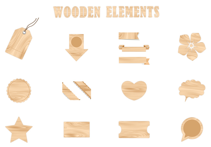 Wooden Brush Elements Pack Wooden Brush Elements Pack