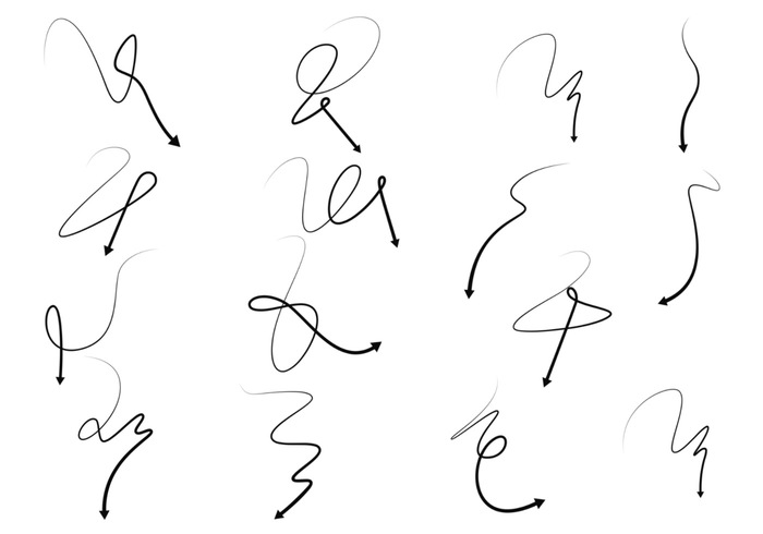 Calligraphic Arrow Brushes Pack Calligraphic Arrow Brushes Pack