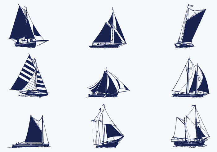 Vela Barcos Pinceles Paquete Vela Barcos Pinceles Paquete