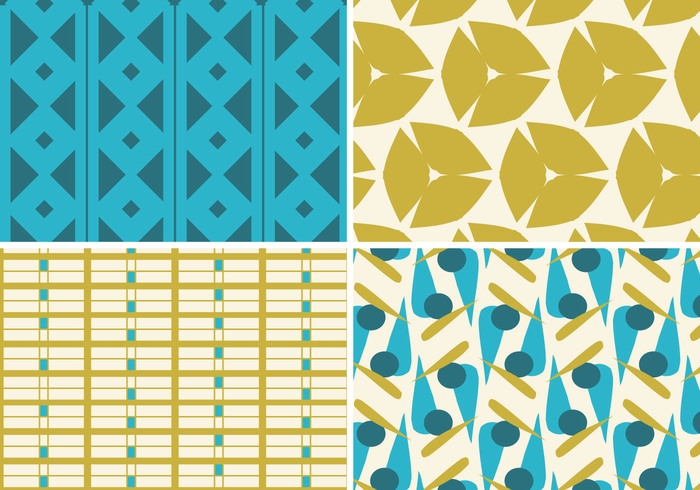 Teal and Gold Funky Pattern Pack Teal and Gold Funky Pattern Pack