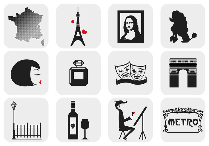 Paris, France Brush Elements Pack Paris, France Brush Elements Pack
