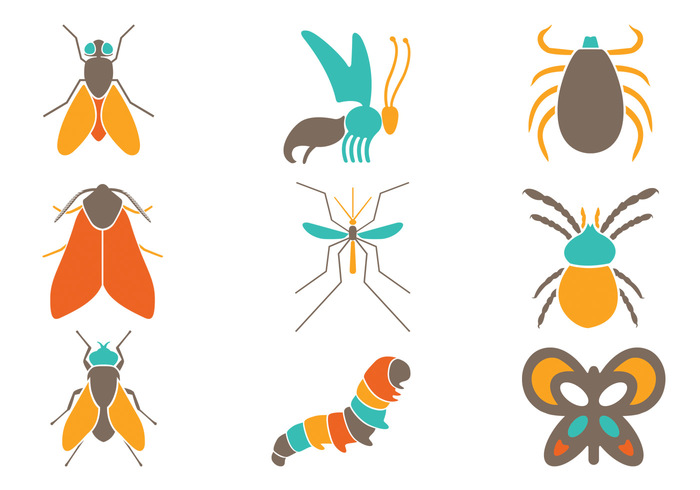 Colorful Insect PSD Pack Colorful Insect PSD Pack