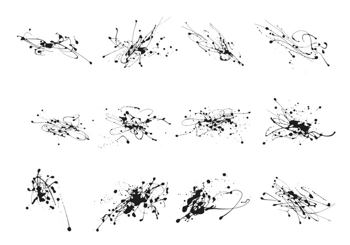 Splatter Ink Drop Brushes Pack Splatter Ink Drop Brushes Pack