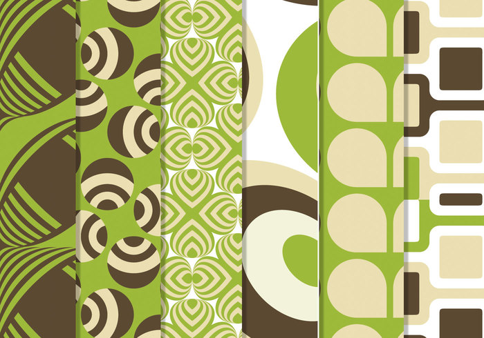 Green Retro Funky Pattern Pack Green Retro Funky Pattern Pack