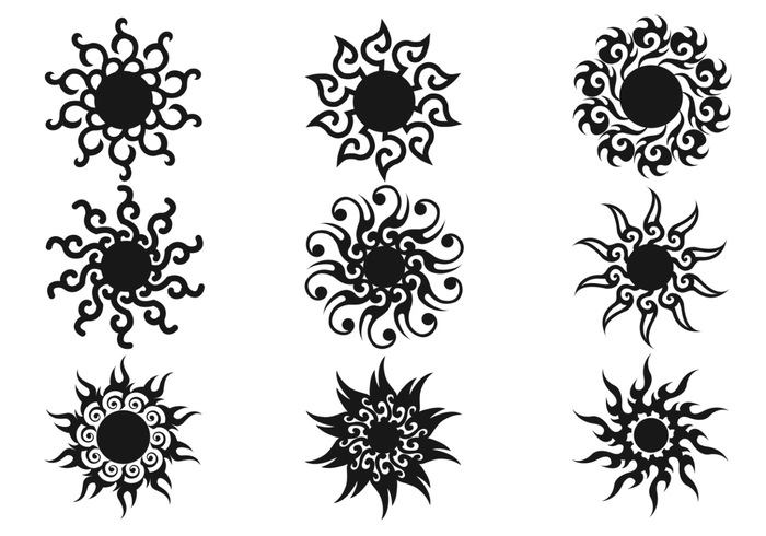 Decorative Sun Brushes Pack Decorative Sun Brushes Pack