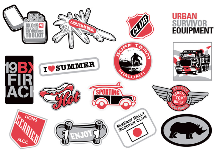 Urban Sticker PSD Pack Urban Sticker PSD Pack