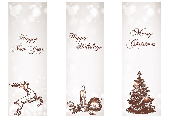 Snowy Holiday Banner PSD Pack Snowy Holiday Banner PSD Pack