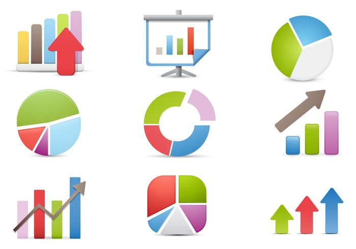 Charts and Business PSD Icons Charts and Business PSD Icons