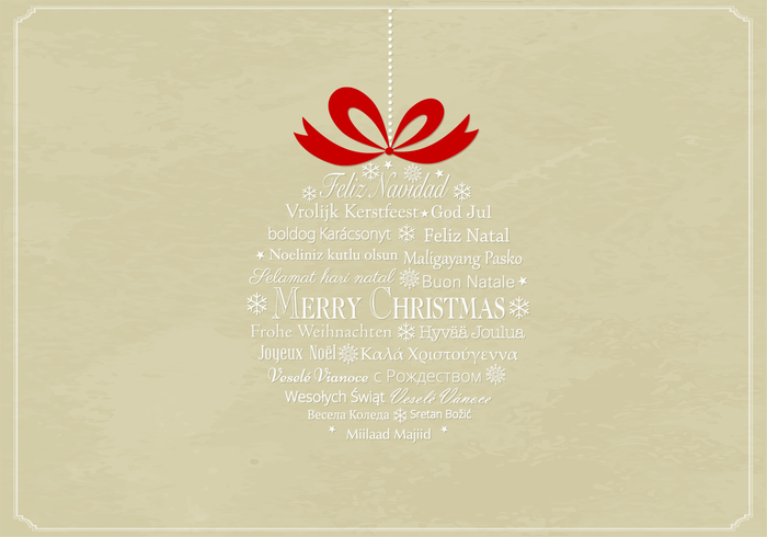 Multilingual Christmas Ornament PSD Background Multilingual Christmas Ornament PSD Background
