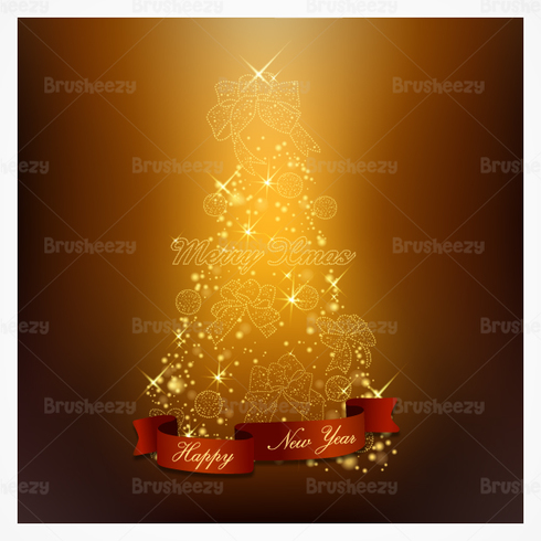 Glowing Christmas Tree PSD Background Glowing Christmas Tree PSD Background
