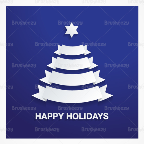 Ribbon Christmas Tree PSD Background Ribbon Christmas Tree PSD Background