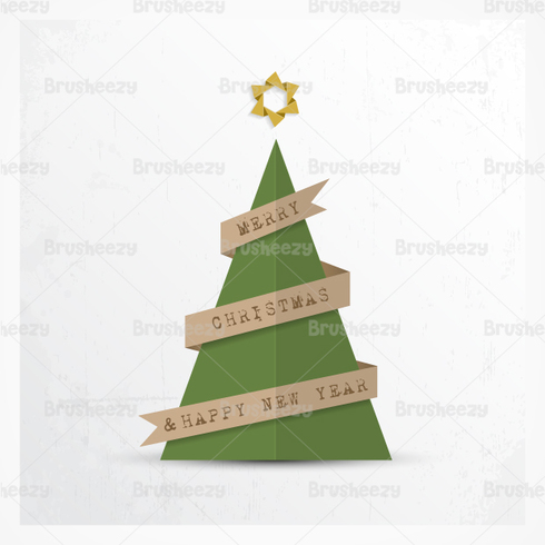 Paper Christmas Tree PSD Background Paper Christmas Tree PSD Background