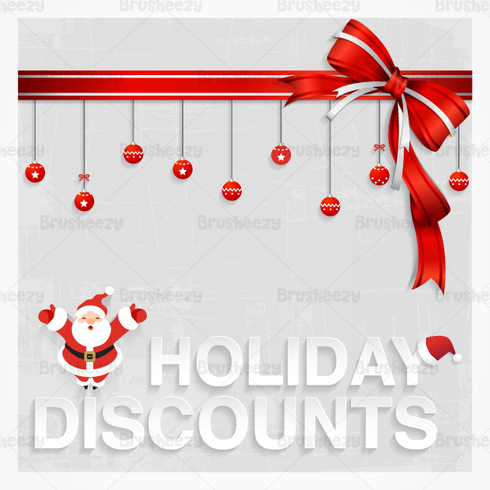 Santa's Holiday Discount PSD Wallpaper Santa's Holiday Discount PSD Wallpaper