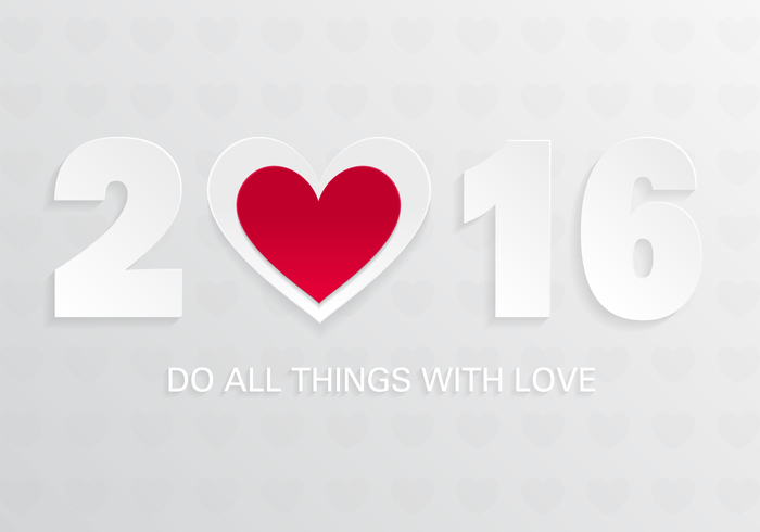 2016 With Love PSD Background 2016 With Love PSD Background